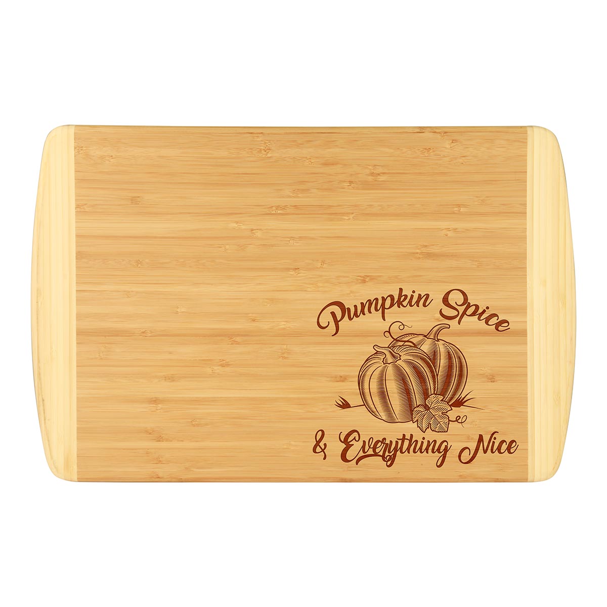 Pumpkin Spice & Everything Nice Bamboo Cutting Board