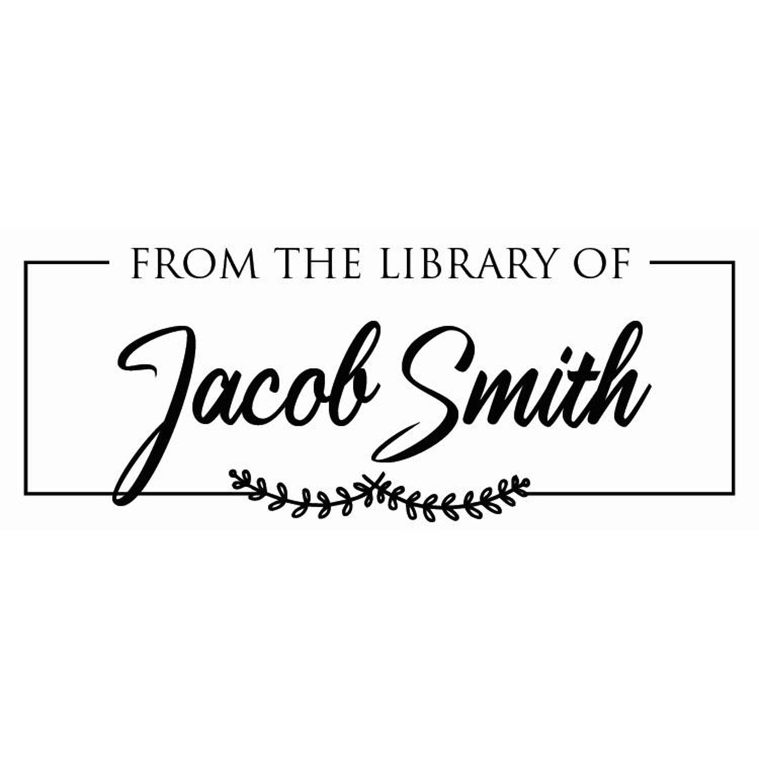 Smith Personalized Custom Return Address Rubber Stamp or Self Inking S